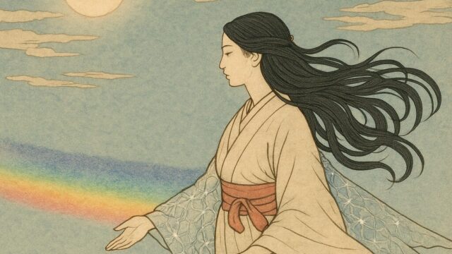 天の女神と火虹