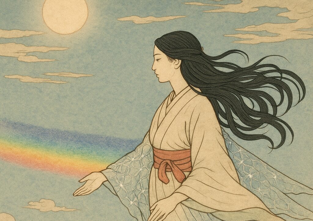 天の女神と火虹